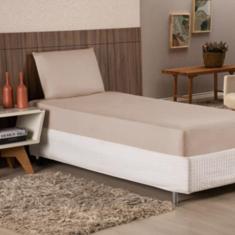 Lençol Cama de Solteiro 170 Fios Premier Com Elástico (Várias Cores)-1