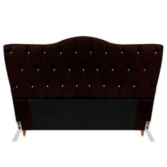 Cabeceira Cama Box de Casal Quarto Estofada Barcelona 140cm - Mance De