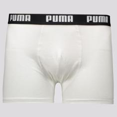 Cueca Boxer Puma Cotton Branca, EG