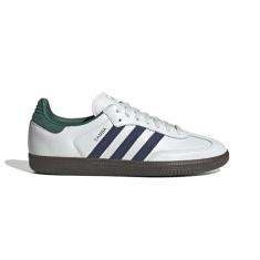 adidas Samba OG Tênis masculino, preto/branco-nuvem, verde, tamanho 42, Core Black/Cloud White/Collegiate Green, 42