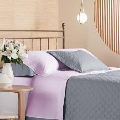 Jogo de Cama Solteiro King 200 fios Privilege - Andreza - Andreza enxo