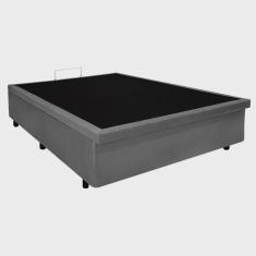 Base Box Baú Casal 128x188x42cm Suede