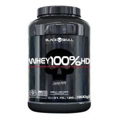 Whey 100% Hd Black Skull - Chocolate - Pote 900G