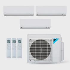 Ar-Condicionado Multi Split Inverter Daikin 24.000 BTUs (2x Evap hw 9.000 + 1x Evap hw 18.000) Quente/Frio 220V
