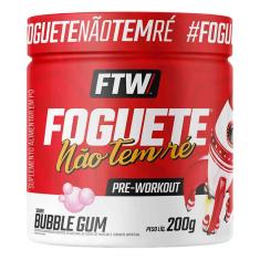 Pré Treino Foguete Não Tem Ré 200g Sabor Bubble Gum FTW