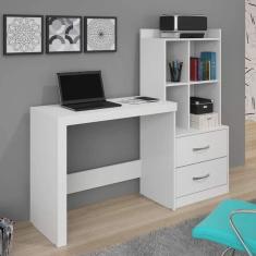 Escrivaninha Alana 2 Gavetas JCM Movelaria - Branco