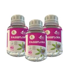 Passiflora - 60 Caps 500Mg Kit Com - 3 Potes - Líder Vendas