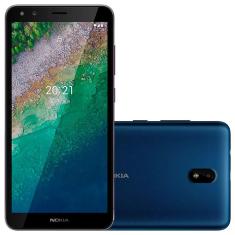 Smartphone Nokia C01 Plus NK040 Azul 32GB, 4G, Tela 5,45”, Dual Chip, 1GB RAM e Câmera 5,0MP + Selfie 5,0MP