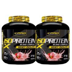 Kit 2x Whey Protein Blend Complex Iso  2Kg - XPRO-Unissex