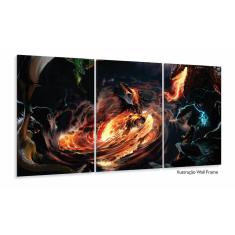 Quadro Decorativos Jogo-warcraft Com 120x60 3 peças