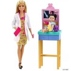 Boneca Barbie Profissões Pediatra - Mattel