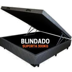 Cama box baú Casal - Estrutura Reforçada / Luxo