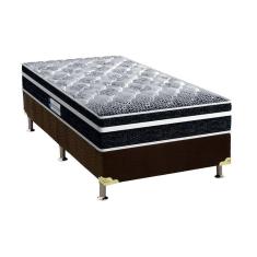 Cama Box Solteiro: Colchão Espuma Probel D33/EP Anatômico Advanced Tech1500 Plus + Base CRC Suede Brown(88x188)