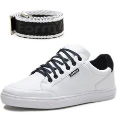 Kit Tênis Com Cinto Casual Unissex Conforto - Forms, 37, Branco