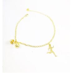 Pulseira Academia Esporte Fitness Folheado 18k - Milena Folheados