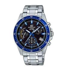 Relógio Masculino Casio Edifice Prata Azul Analógico EFV-540D-1A2VUDF 