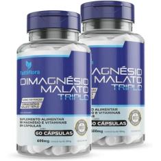 Kit Com 02 - Dimagnésio Malato Triplo (Malato, Bisglicinato e Cloreto 
