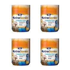 Kit 4X Nutra Senior Adulto 50+ Diabetics Care Complemento Alimentar 80
