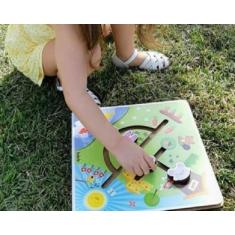 Brinquedo Educativo De Madeira Labirinto Do Campo Babebi