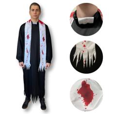Fantasia Halloween Padre Zumbi Adulto