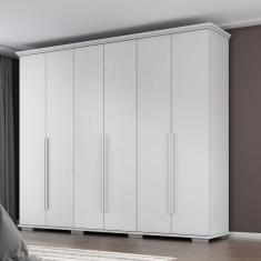 Guarda-roupa Everest Mdp 6 Portas 5 Gavetas Branco Absoluto