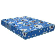 Berço Americano New Classic Azul com Pés Madeira Natural e Colchão Ortobom – Reller