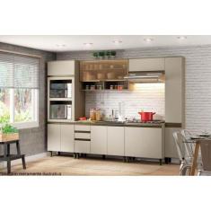Cozinha Completa Connect 8 Peças (2 Armários + 2 Balcões + 2 Paneleiro