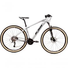 Bicicleta Aro 29 Ksw Xlt 27v Freio Hidráulico K7 Garfo Trava Pneu Faixa - Branco Tam.15