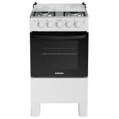 Fogão Itatiaia 4 Bocas Star New Inox Acendimento Automático Branco Bivolt