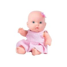 Boneca Nenequinha Clássica Vestido Pink Super Toys - 342