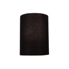 Arandela Meia Cana Retro Md-2003 Cúpula Em Tecido 25-18x10cm Preto - Bivolt