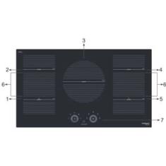 Cooktop Cuisinart Arkton Advanced de Indução 5 zonas 90cm 220V 4093860005