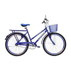 Bicicleta Aro 26 com Cesta Feminina Genova - 310118, Azul, Cairu