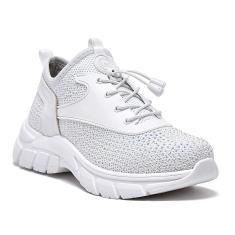 Tênis Jogging Malha Knit Via Marte Hotfix Strass Feminino 23-14001