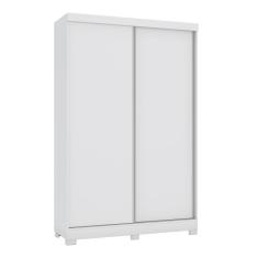 Guarda Roupa Solteiro Kappesberg 2 Portas de Correr 2 Gavetas Branco