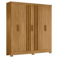 Guarda Roupa Casal Valença 6 Portas Ripado - Moval