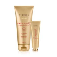 Combo La Piel Tâmaras Egípcias: Sabonete Líquido Esfoliante 200ml + Cr