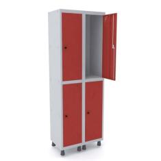 Armário Locker Guarda-Volume 4 Portas Aço Grp 502/4 - Pandin Móveis