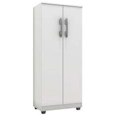 Armário Organizador Multiuso 2 Portas Ajl Móveis Branco