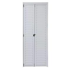 Porta Camarão 2,10x80 lado ESQUERDO no alumínio branco