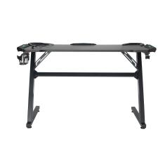 Mesa Gamer LED Pelegrin PEL-004P Preta Metal e MDF-Unissex