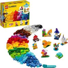 Lego Classic - Blocos Transparentes Criativo - 500 Pçs 11013