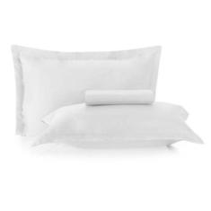 Jogo De Cama Solteiro 03 Peças Toque Acetinado Branco