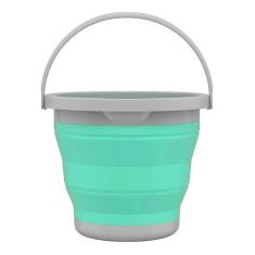 Balde Sanfonado Dobrável Retrátil 5 Litros Flashlimp