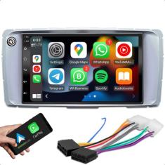 kit multimidia android bluetooth carplay + moldura 7 pol toyota hilux 