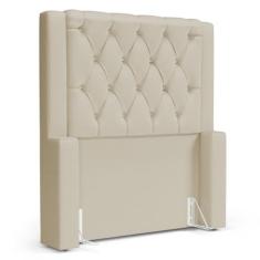 Cabeceira Atena Para Cama Box Solteiro 90cm Capitonê com Frame Suede B