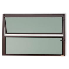Janela de Alumínio Basculante 40x80cm Vidro Mini Boreal Master Brimak