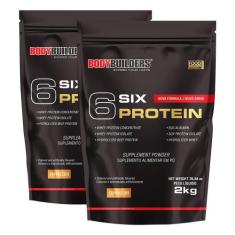 KIT 2x 6 Six Protein 2kg - Bodybuilders,  Cappuccino