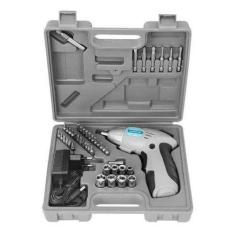 Parafusadeira Maleta E Bateria 3,6v Kit 46 Pç Tramontina