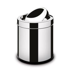 Lixeira inox 6,3 litros com tampa basculante - Martinazzo, Cinza, 6.3 